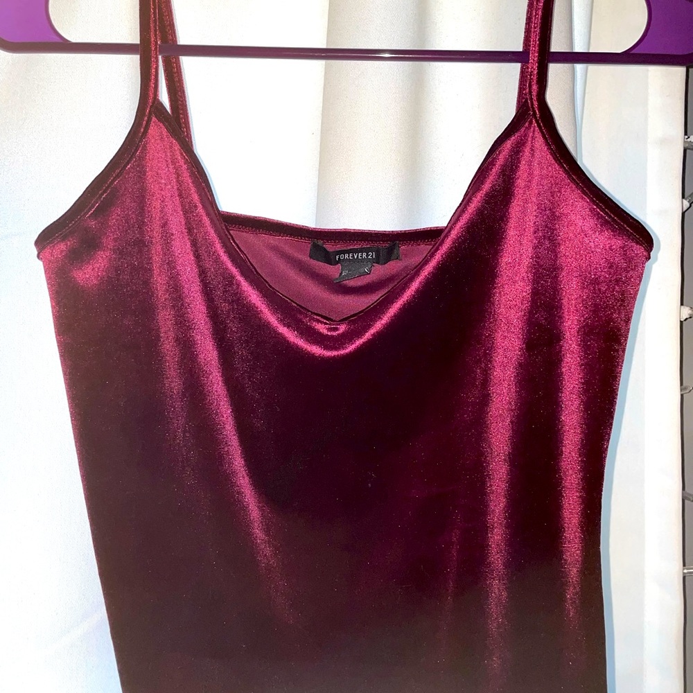 F21 velvet cami